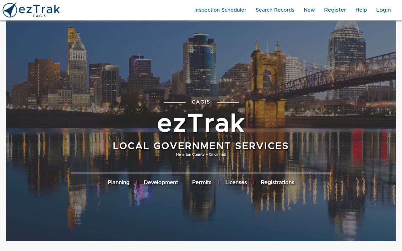 Hamilton County street directory ezTrak CAGIS activity report address search