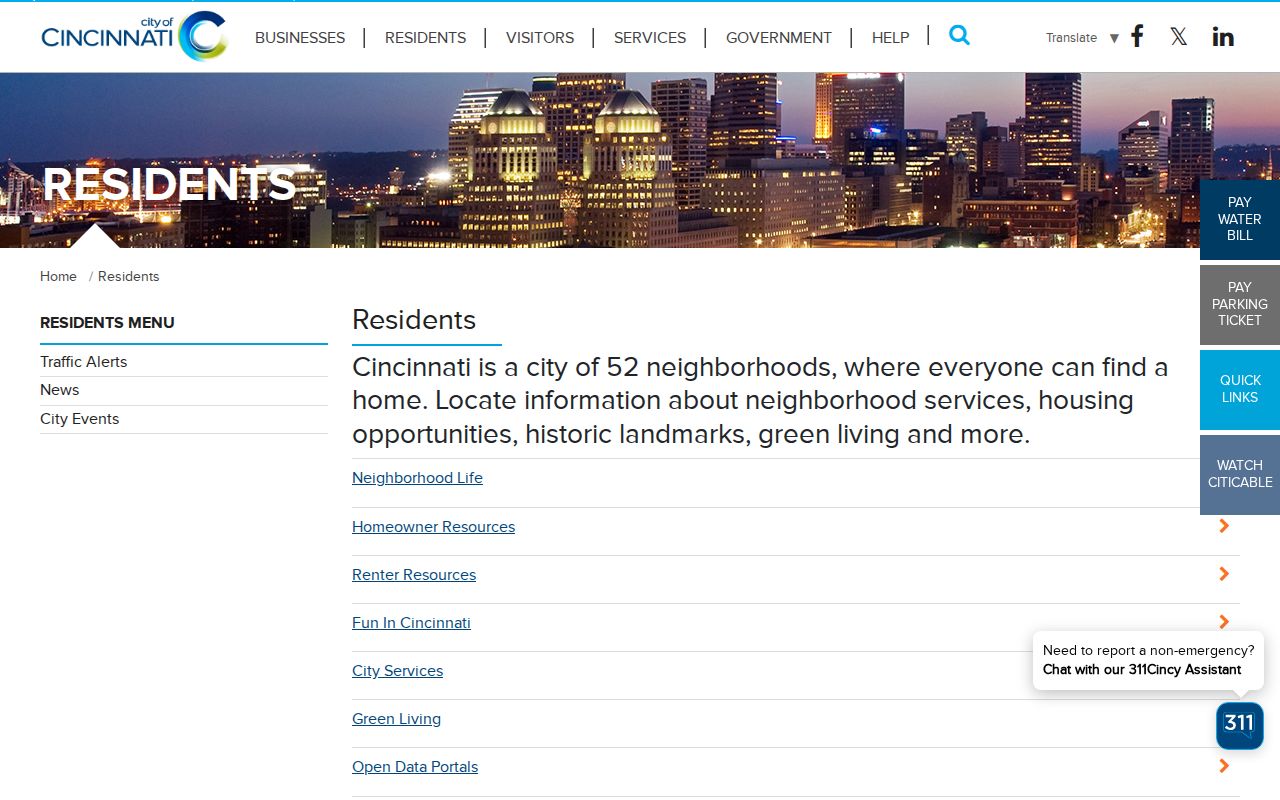 Hamilton County ZIP code directory Cincinnati residents municipal resource page